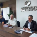 Luciano Deon (AMOSC), Walter Lohamann secretário de Esportes de São Carlos e Celso Galante secretário executivo da AMOSC