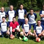 Em pé (esquerda para direita): Marcelo, Sedenir, Valdecir, Luciano, Weiller e Darlan. Agachados (esquerda para direita): Roberto, Carlos, Matheus, Paulo, Alan e Moriciel.