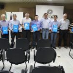 Prefeitos, representante da empresa e da SDR de Chapecó
